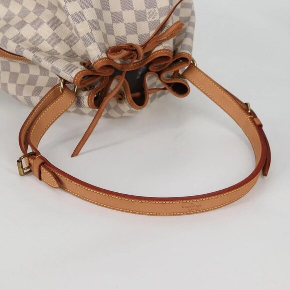 LOUIS VUITTON Damier Azur Noe Shoulder Bag N42222 LV Auth 141023V - Picture 10 of 16
